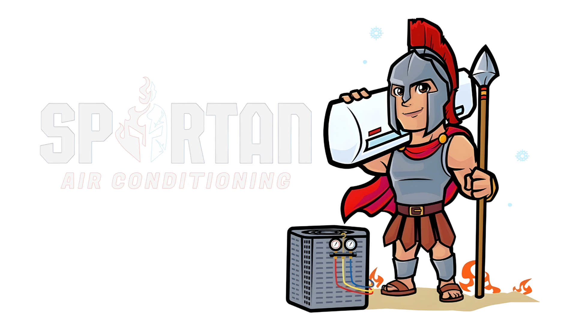 spartan air conditioning logo white